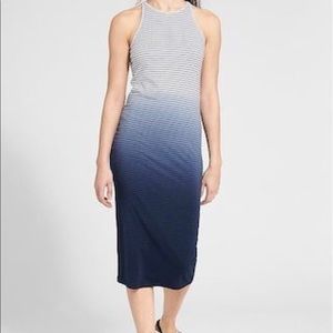 Athleta striped midi dress